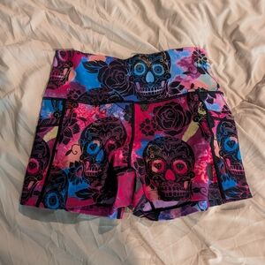 Constantly Varied Gear Multicolor Skull Print Women's Shorts